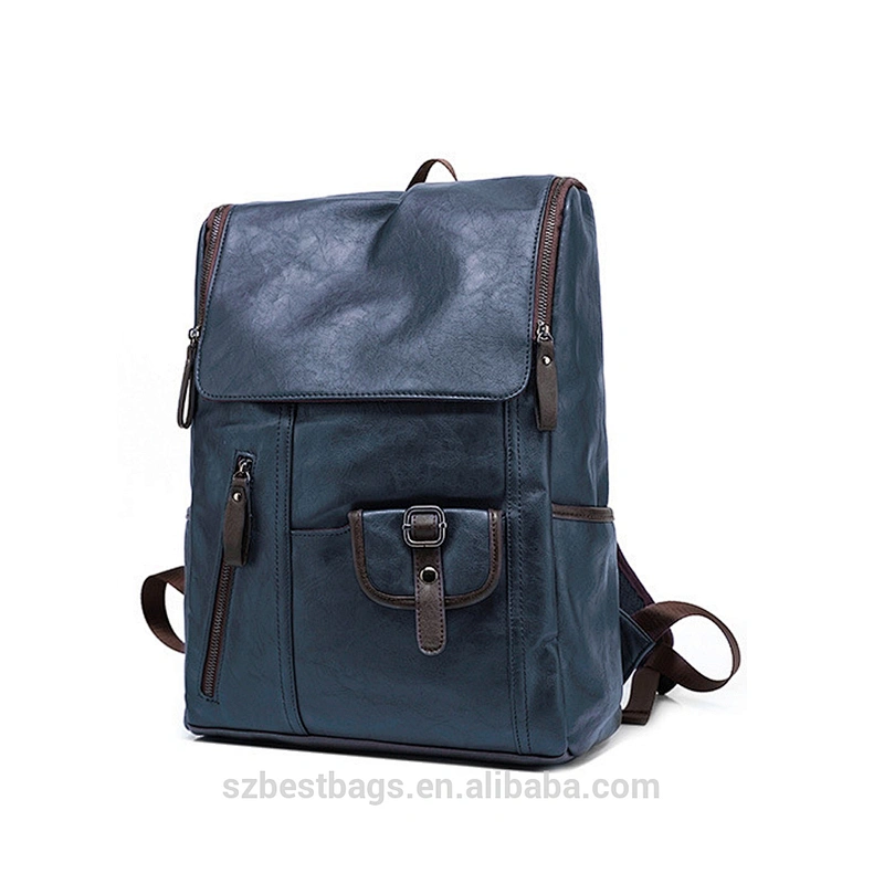 trend 2019 brown leather backpack Hot backpacks for girls college notebook computer holder bag