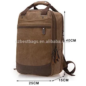 Factory casual canvas bag man bag computer backpack student leisure shoulder bags