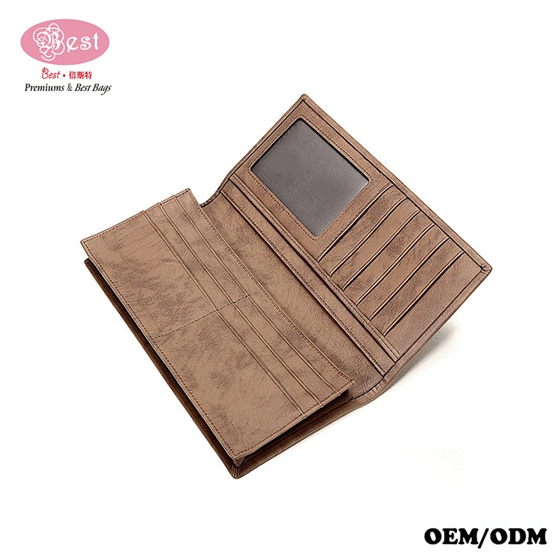 Wedding anniversary gift 2019  fashion genuine leather wallet money clip purse minimal wallet