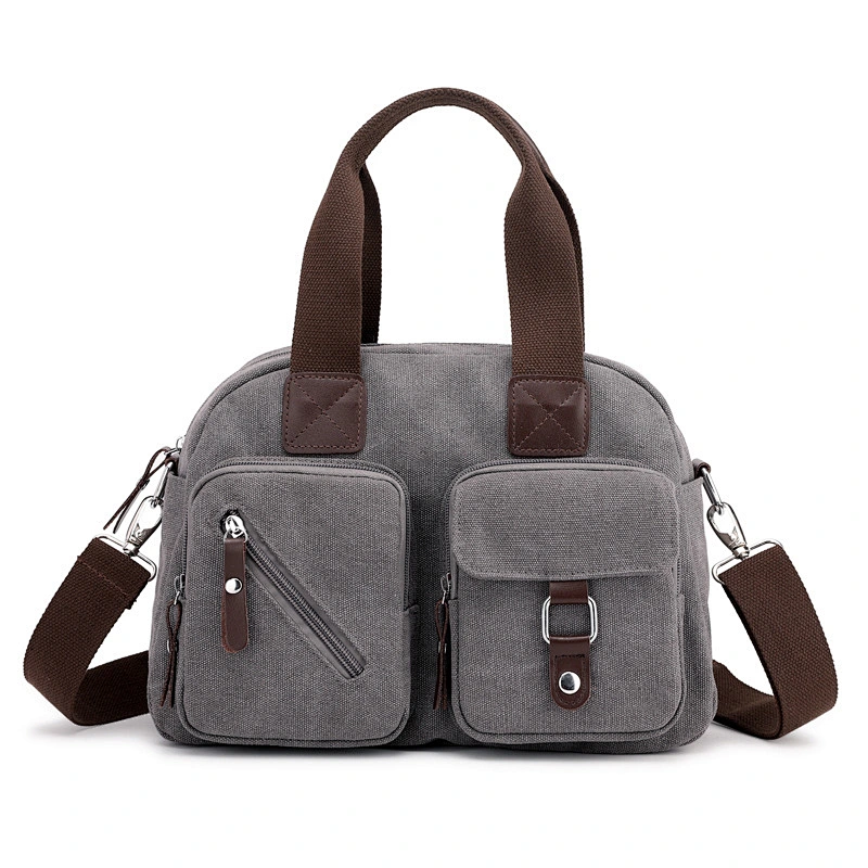 High Quallity Light Weight Durable canvas leather bag canvas grocery bag cotton canvas tote bag with best quality