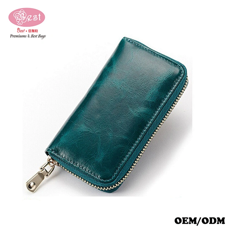 Drop Shipping Holidays Gift Vintage Real Leather Car Key Holder Wallet