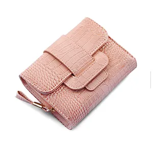 Custom unique cheap pu leather lady cardholder atm credit id name card holder for women