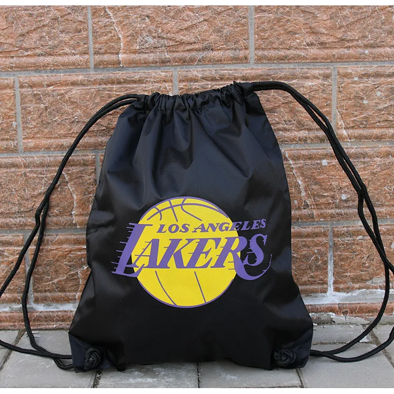 Polyester drawstring backpack swim football basketball soccer drawstring bag