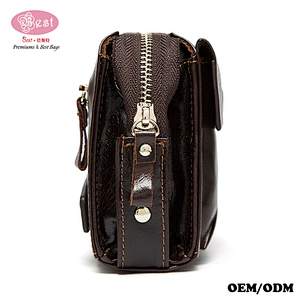 Pouch Handbag Genuine Leather Wallet Men's Clutch Bags Carteras de cuero