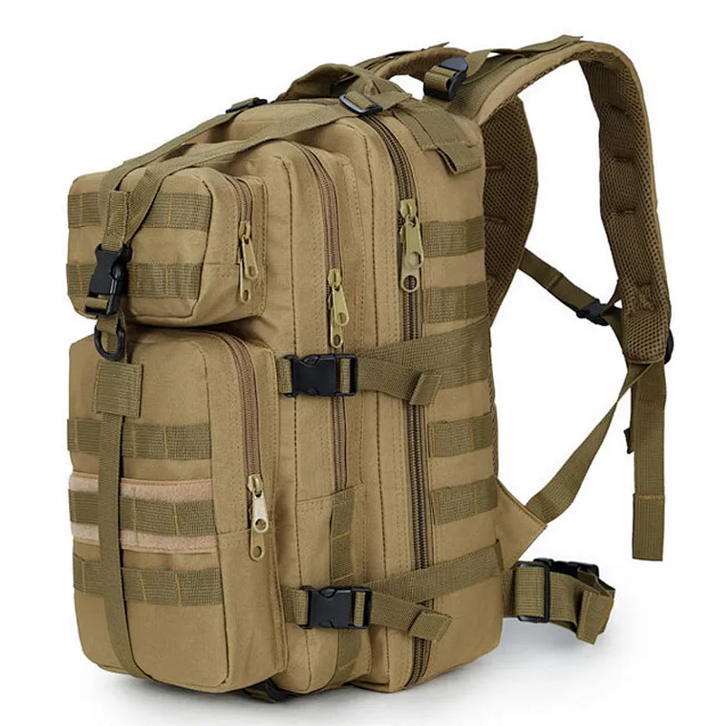 Custom big capacity waterproof travel hiking backpack double layper camouflage tactical backpack