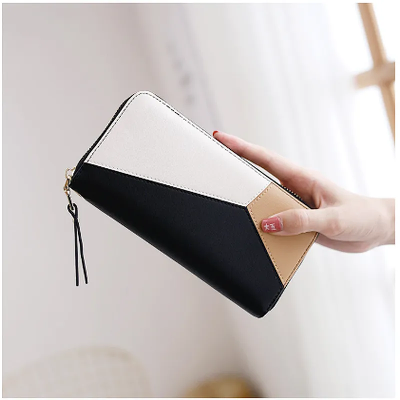 Cheap elegance waterproof printed wrist pu leather zipper phone wallet for girls