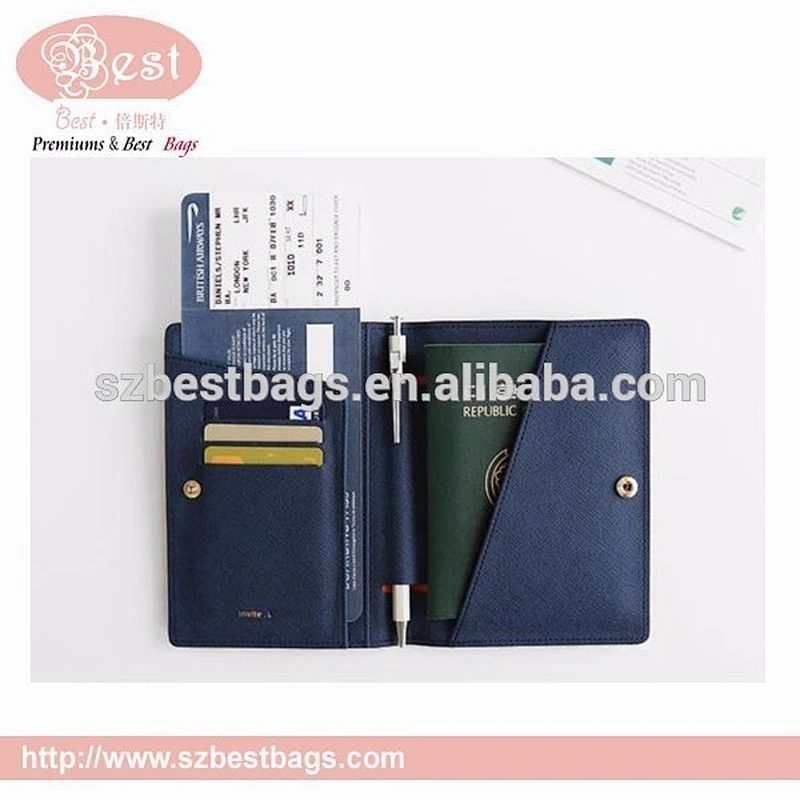RFID signal blocking anti-radiation secure passport holder card holder wallet