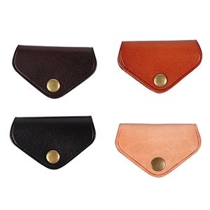 Medium Real Leather Mens high Coin Tray Wallets fashion feather Purse handbag shoulder for  Airpods Earphone