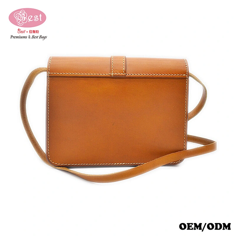 Stylish Vintage Vegetable Tanned Leather Handmade Crossbody Shoulder Bag Women Handbag
