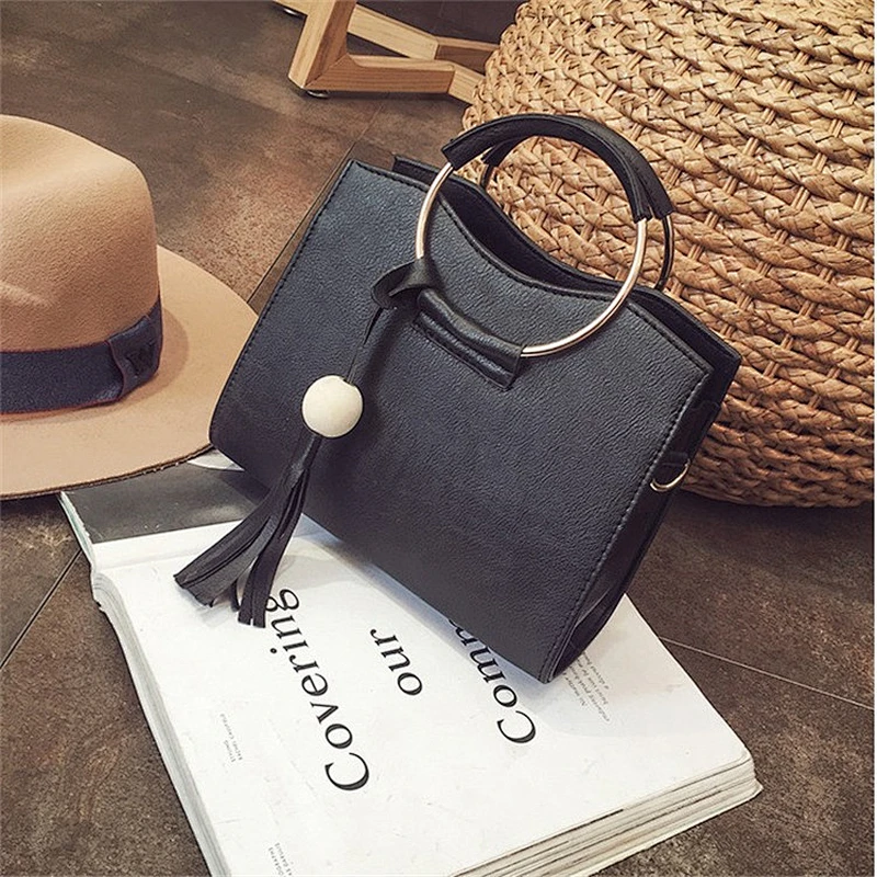 China Online Shopping Faddish Korean Style PU Leather Handbags for Women