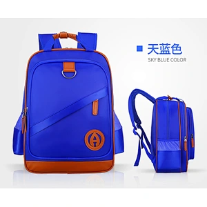 2019 light weight reduction and waterproof  rider protection school bag for children in grades 1 through 6