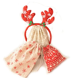 Christmas candy gift bag promotion designer wedding custom in low price