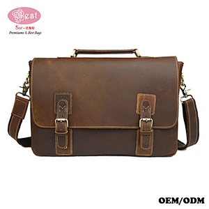 Genuine Leather Material and Unisex Gender Cowhide leather Messenger bag