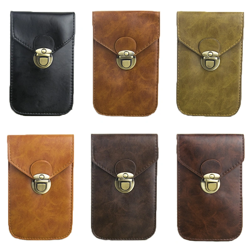 Men's Multi-function Leisure Pocket 5.5/7.5 inch Mobile Phone Bag Case