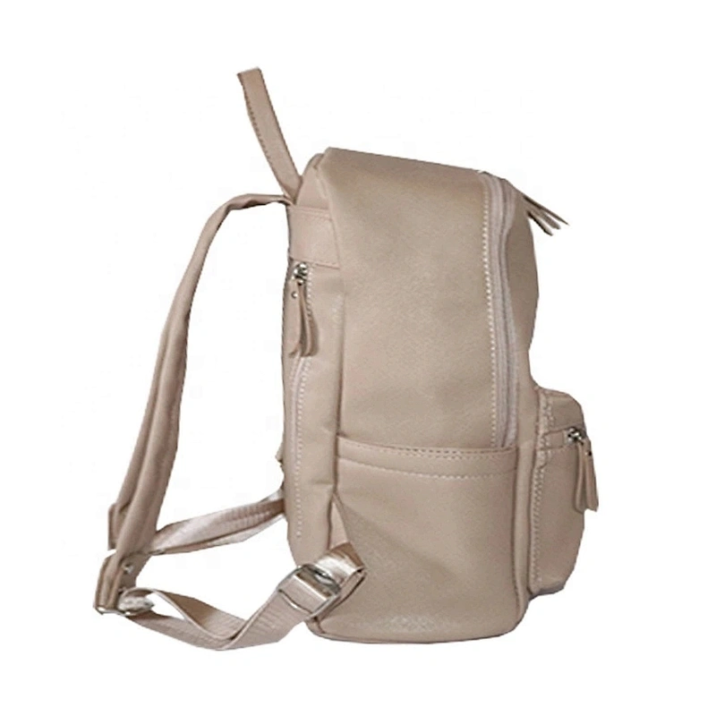 Factory custom pu leather  ladies fancy backpack