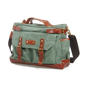 Custom Waxed Canvas Weekender Duffle Bag Full Grain Leather Trim Travel Duffel Bags Outdoor Travel Organizer Bags