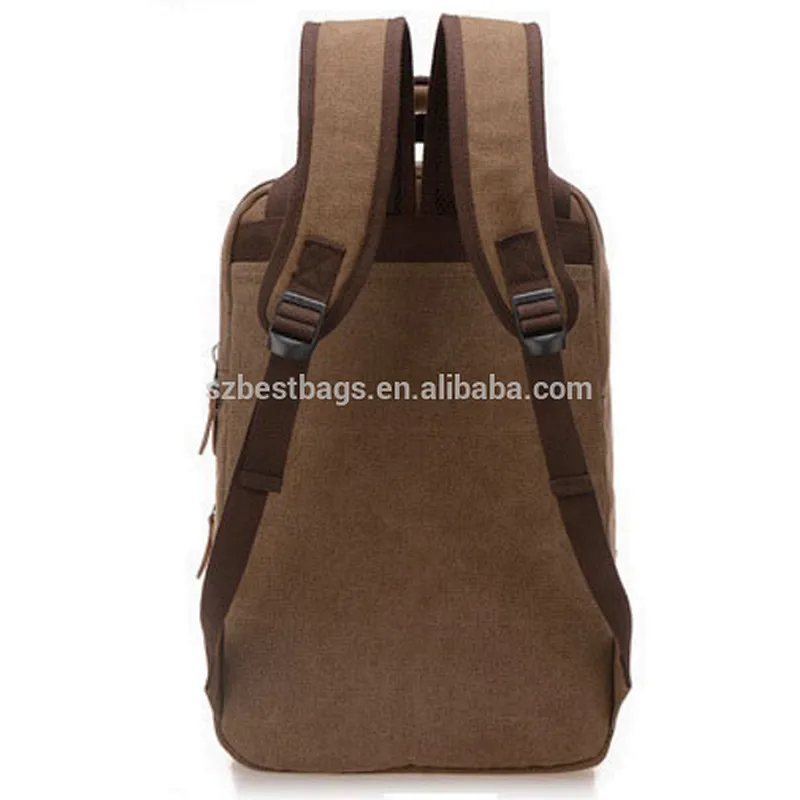 Factory casual canvas bag man bag computer backpack student leisure shoulder bags