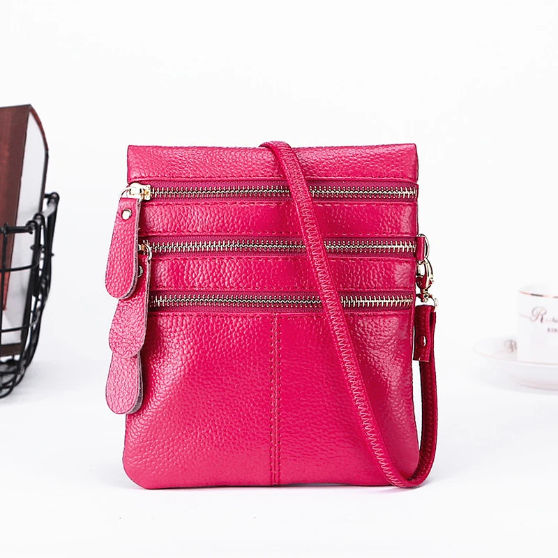 2019 Hot Sale Phone Bag Big Capacity Genuine Leather Messenger Bag