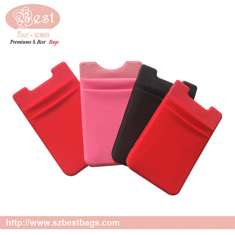 3M adhesive sticker silicone/elastic fabric card holder