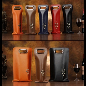 Custom colorful Exquisite reusable PU double single wine air bag protection for wine