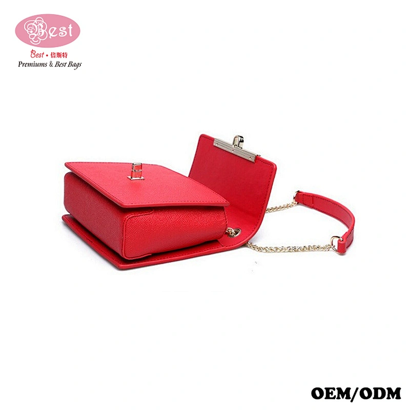Hot Selling Fashion Designer Branded Cowhide Leather Crossbody Bag Trends Long Chain Shoulder Bag Lady Real Leather Handbags