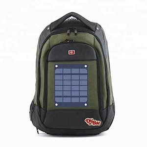 Waterproof/Shockproof/Dustproof Dual USB Charger Portable Solar Powered Backpack