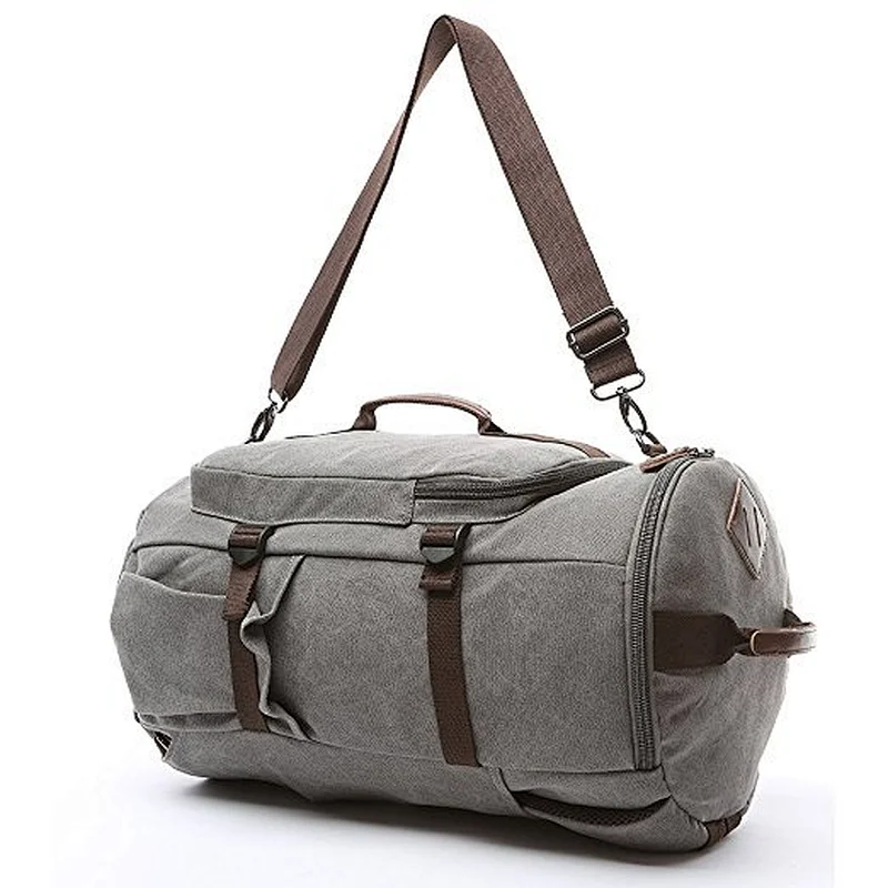 School Bags Trendy Canvas  diaper Backpack square canvas backpack Duffel Backpack Bag Travel