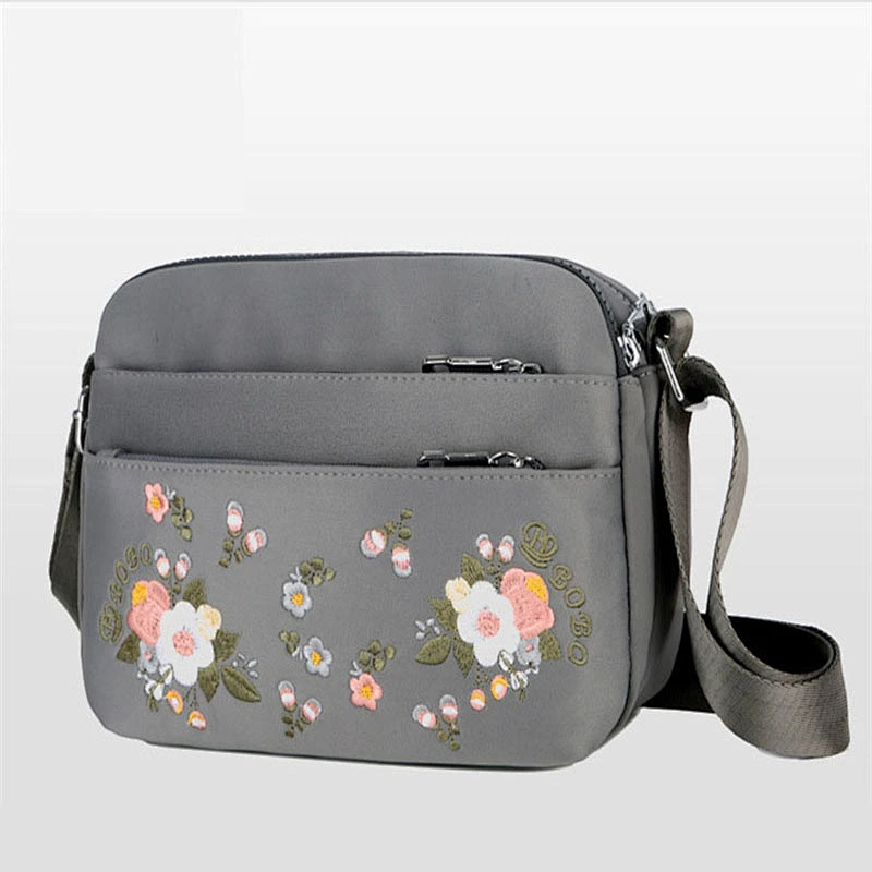 2020 Amazon top sellers stylish practical simple big capacity lady embroidered crossbody bag  for women for shopping