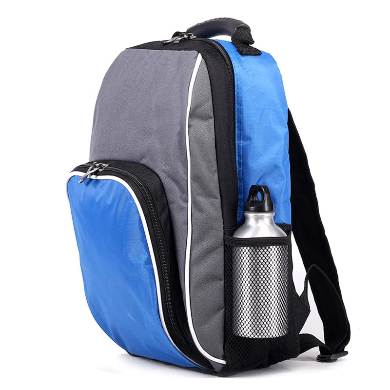 Custom hiking cooler sling backpack inner cool lunch bag with side bottle pocket