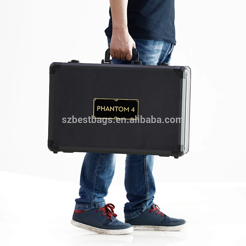 Phantom 4 Trolley Case Outdoor Portable Aluminum Protective Carrying Hardshell backpack