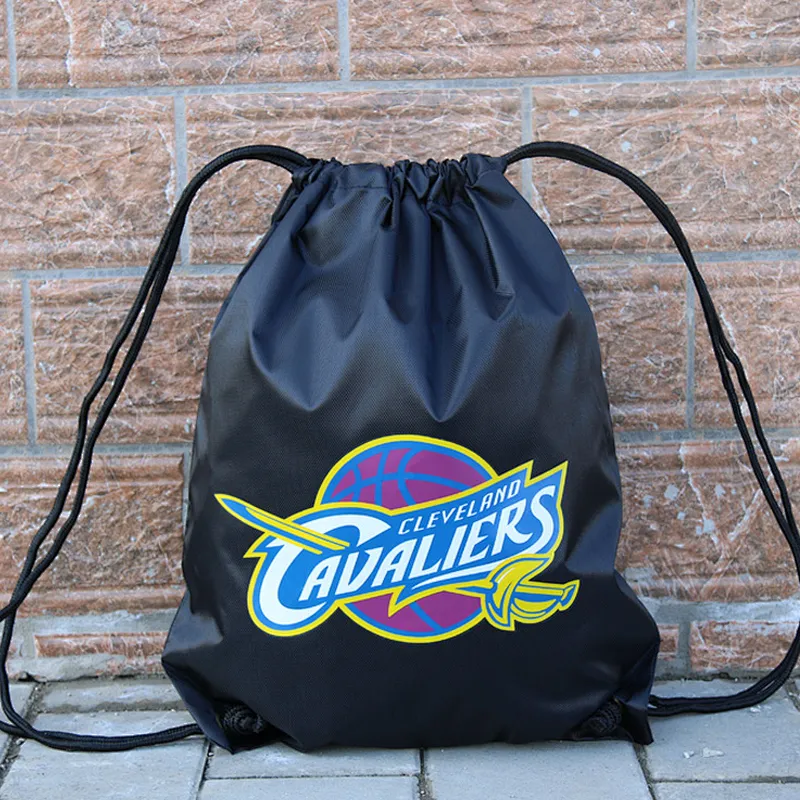 Polyester drawstring backpack swim football basketball soccer drawstring bag