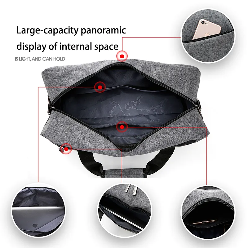 NEW Fashion School Bag College Youth Large Capacity Backpack with Charging USB port For Daily Life