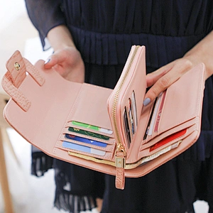 2020 Custom korean style  unique cheap pu leather lady cardholder atm credit id name card holder for women