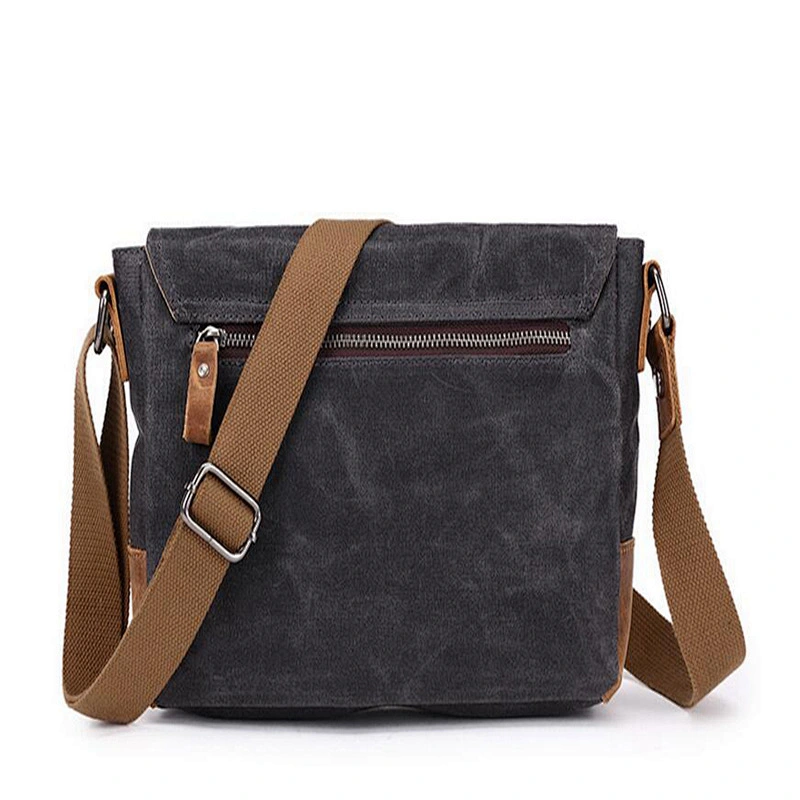 New Men's waxed canvas bag making machine eco bag canvas wholesale custom canvas tote bag