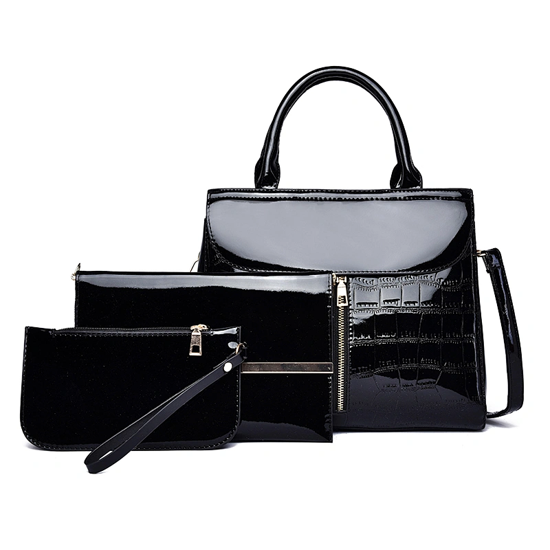 Fashion genuine leather handbags for women waterproof pu leather ladies bag