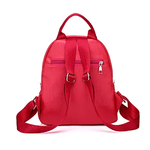 Mini cute waterproof pu back pack shoulder bags for high school teenage girls
