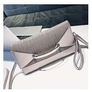 New Design Korean Style Ladies PU Leather Handbag Personality Clutch Bag