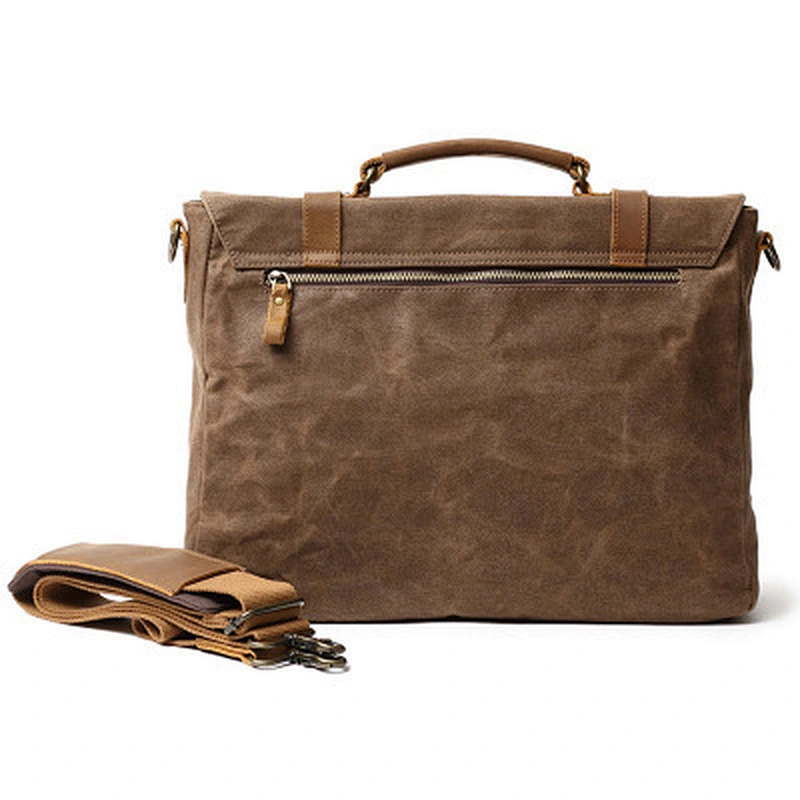 Fashion shoulder messenger bag With Crazy Horse Leather Briefcase For Men