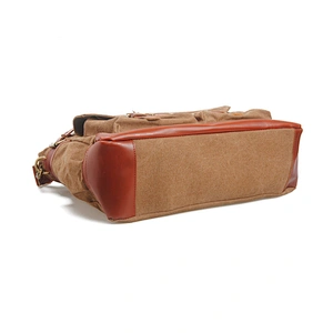 Custom Waxed Canvas Weekender Duffle Bag Full Grain Leather Trim Travel Duffel Bags Outdoor Travel Organizer Bags