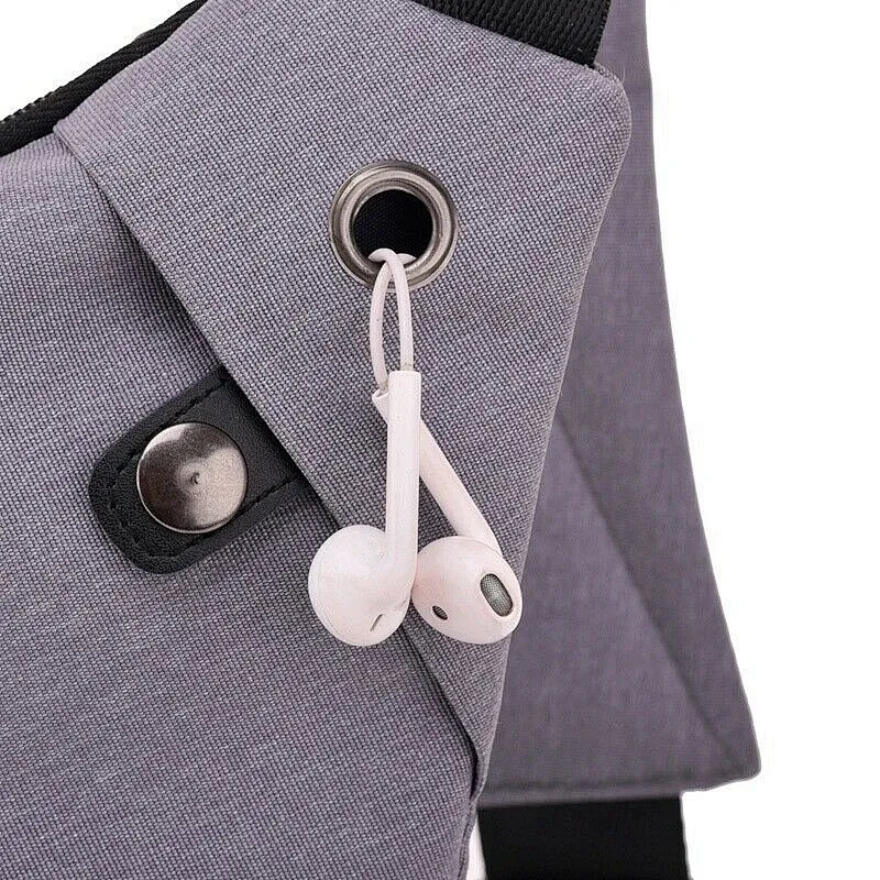 Multi Pocket Chest Bag For Male Messenger Bag Men Anti-Theft Sling Men Bag