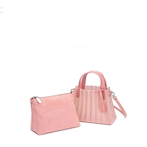Fashion simple classic  waterproof  transparent PVC  jelly bag for shopping or daily use