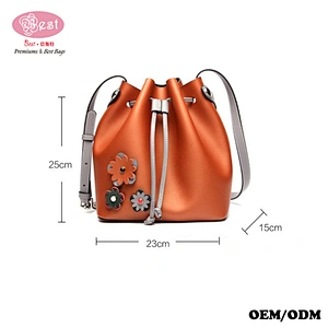 Elegant fashion customized Drawstring Bucket Bag for Women Crossbody Purse Shoulder Bag Suede Tote Handbags