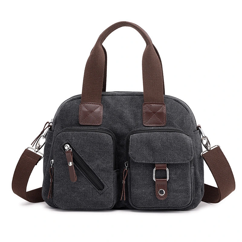 Latest fasion beach canvas bag leather canvas bag canvas tote bag cotton with high quality