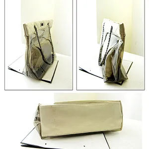 2019 girls fancy clear transparent pvc handbag beach shoulder sling bag