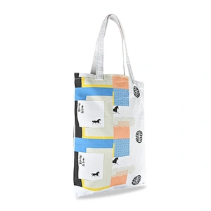 Cotton canvas digital direct printing natural eco-friendly shopping bag tote bag