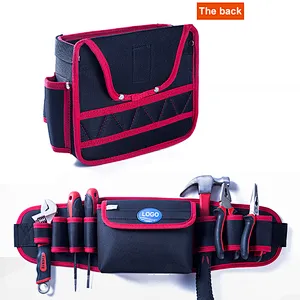 Electrician's carpenter scaffolding gardening waist tool bag belt pouch