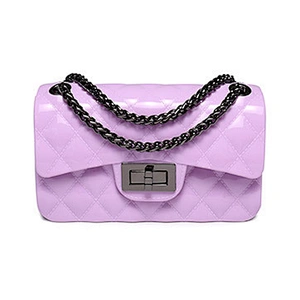 2019 new  classic and fashionable jelly CF bag with diamond lattice and single shoulder for  daily use or shopping