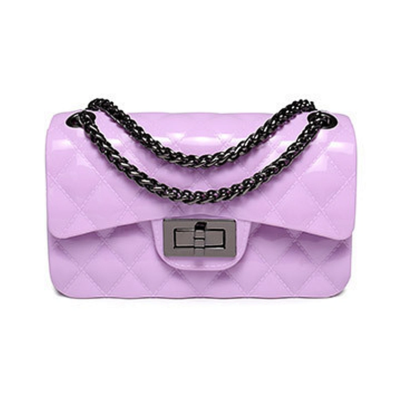 2019 new  classic and fashionable jelly CF bag with diamond lattice and single shoulder for  daily use or shopping