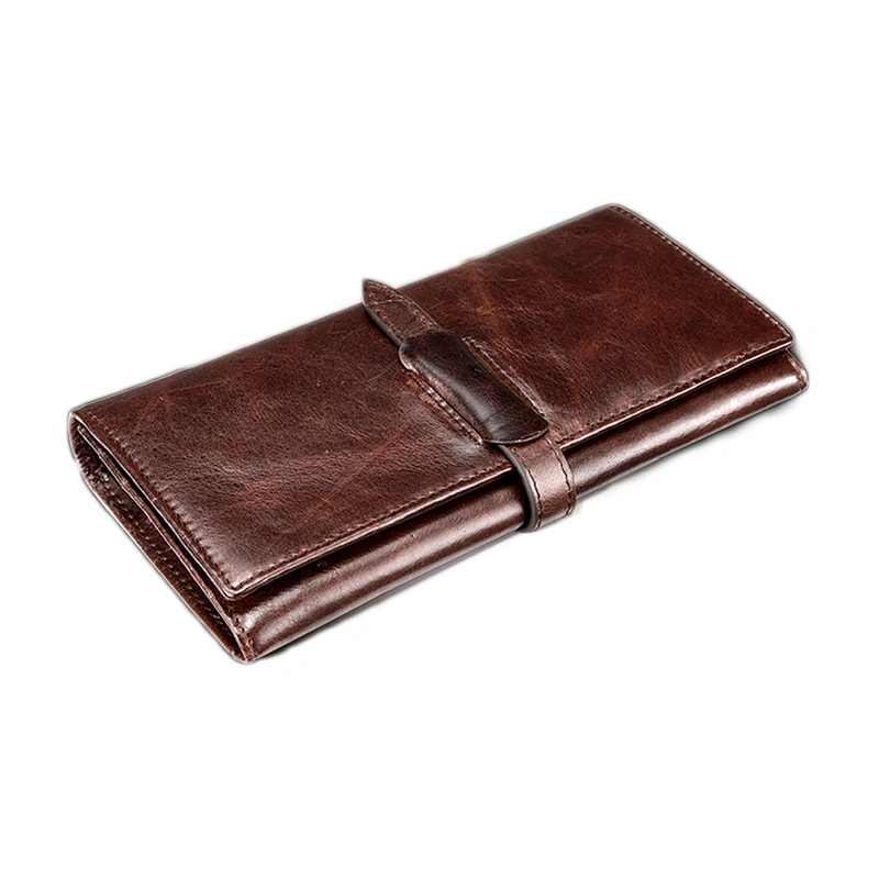 Vintage top grain leather Men's wallet ID Credit Card Holder Wallet