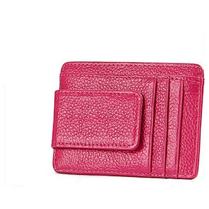 Genuine Leather cash purse 2019 bestbags Wallet RFID Blocking Magnetic Front Pocket money clip